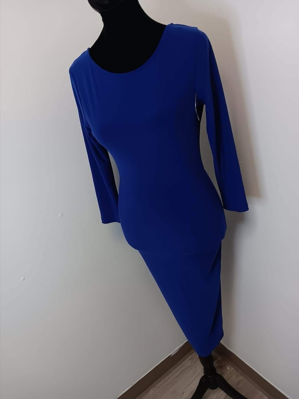 Classic Royal Blue Long Sleeve Sheath Dress NWOT